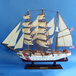 USCG Training Tall Ship Eagle - Wooden Model 24in
